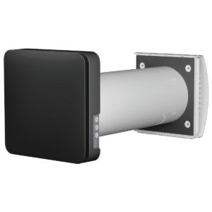 Aura One WiFi 160 soojustagastusega värskeõhuklapp, must