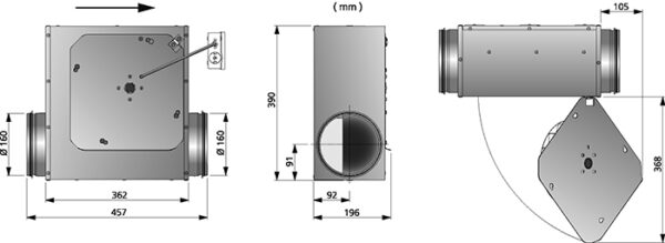 kanaliventilaator LPKB160 moodud