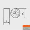 VO 120 HT ventilaator +150°|ø120mm - Image 3
