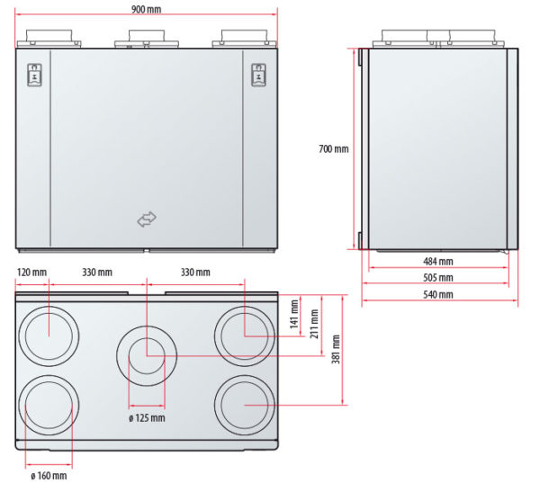 ventilatsiooniagregaat flexit uni4